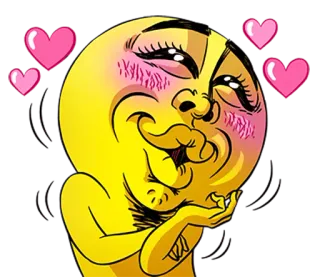 ❤ Biểu tượng cảm xúc, Tình yêu, Hôn, Trái tim, Hoạt hình, Dễ thương telegram sticker