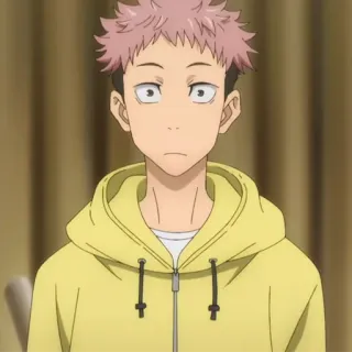 💥 Yuji Itadori Jujutsu Kaisen Anime, Jujutsu Kaisen, Yuji Itadori, Personaggio telegram sticker