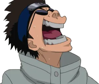 😅 anime, funny face, laughing, cartoon, character telegram sticker