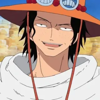 ⛓️ Ace One Piece 애니메이션, 캐릭터, 인물 사진, 에이스, 원피스 telegram sticker