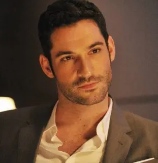 👀 Lucifer Lucifer Morningstar, Tom Ellis, TV show, fantasy, devil, handsome telegram sticker