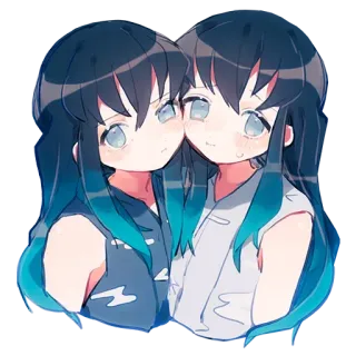 🌀 Muichiro Tokito Demon Slayer 动漫, Q版, 可爱, 鬼灭之刃, 时透无一郎 whatsapp sticker