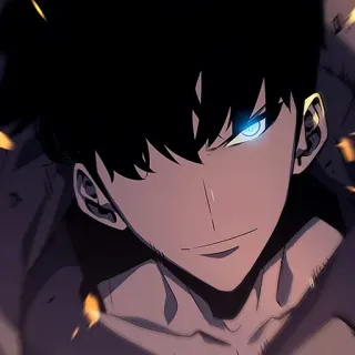 ♠️ Sung Jin-Woo Solo Leveling anime, manhwa, solo leveling, sung jin-woo, magic, fantasy whatsapp sticker