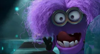 😋 Minion Despicable Me minion, purple minion, despicable me, cartoon telegram sticker