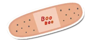 🏥 BOO
BOO pansement, bobos, premiers secours, dessin animé, autocollant whatsapp sticker