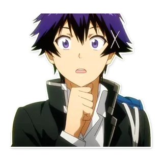 😳 Anime, Charakter, Überrascht, Porträt whatsapp sticker