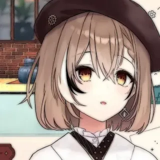 ⏳ Anime, Chica, Arte, Ilustración, Dibujos animados, Dibujo telegram sticker