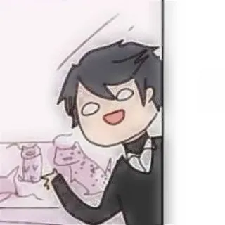 🐾 Anime, Cartoon, Tekening, Schattig, Personage whatsapp sticker