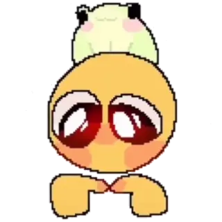 🐸 絵文字, 可愛い, カエル, カワイイ, デジタルアート, 癒し telegram sticker