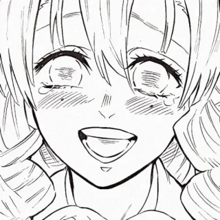 🌸 Mitsuri Kanroji Demon Slayer Anime, Manga, Demon Slayer, Mitsuri Kanroji, souriant, Fanart telegram sticker