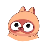 😂 животное, лицо, существо, мультфильм telegram sticker