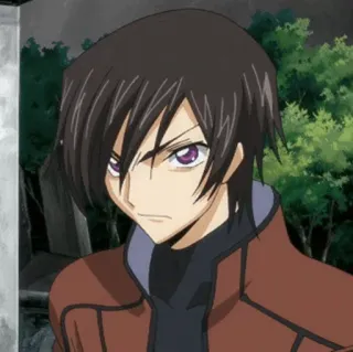 🥀 Lelouch Lamperouge Code Geass Anime, Personaggio, Lelouch, Code Geass, Personaggio Anime whatsapp sticker