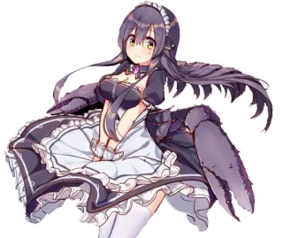 💜 anime, maid, crab, manga, fantasy, girl, character telegram sticker