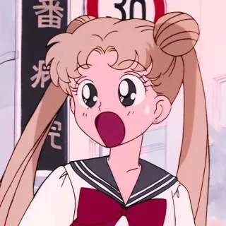 😲 Sailor Moon anime, sailor moon, character, cartoon, manga, girl telegram sticker