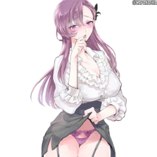☺️ Anime, Gadis, Wanita, Seksi, Lingerie telegram sticker