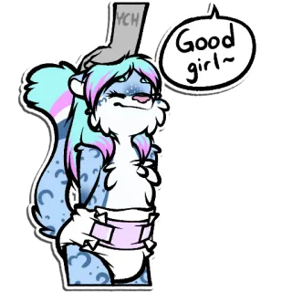 😊 Good girl~ telegram sticker