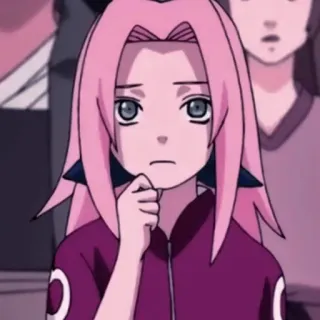 🌸 Sakura Naruto anime, girl, sakura, naruto, pink hair telegram sticker