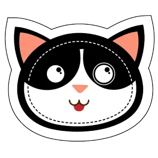 🙄 chat, animal, autocollant, mignon, dessin animé, chaton whatsapp sticker