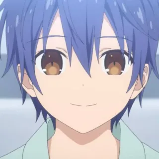 🙂 anime, boy, smile, portrait, cute telegram sticker