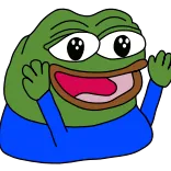 👏 Pepe the Frog Пепе, лягушка, мем, интернет-мем, мультфильм, персонаж telegram sticker