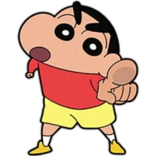 ❤ Shin-chan Crayon Shin-chan เครยอนชินจัง, อนิเมะ, การ์ตูน, ชี้, ตัวละคร telegram sticker