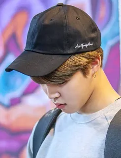 😞 don'tforgetme Mann, Person, Basecap, K-Pop, Sänger telegram sticker