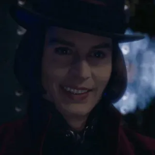 🎩 Willy Wonka Charlie and the Chocolate Factory Willy Wonka, Schokolade, Fabrik, Johnny Depp, Film, Roald Dahl telegram sticker
