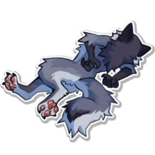⚰️ หมาป่า, มนุษย์หมาป่า, สัตว์ประหลาด, สุนัข, สัตว์, สิ่งมีชีวิต telegram sticker
