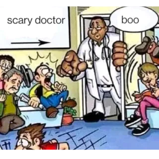🧔 scary doctor boo telegram sticker