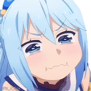 😭 Aqua KonoSuba telegram sticker