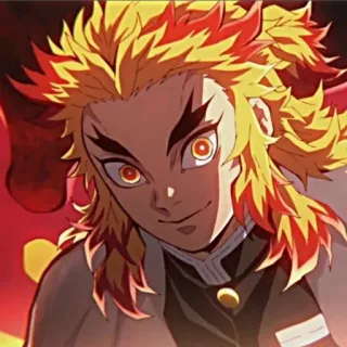 😼 Kyojuro Rengoku Demon Slayer Аниме, Персонаж, Огонь, Клинок, рассекающий демонов, Ренгоку telegram sticker