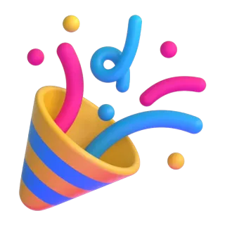 🎉 ปาร์ตี้, งานฉลอง, กระดาษสี, กิจกรรม telegram sticker