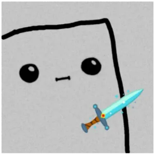 🗡️ меч, мультфильм, персонаж, оружие, приключения telegram sticker