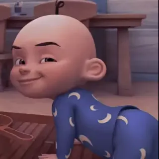 🏁 Upin Upin & Ipin мультфильм, персонаж, ребенок, младенец telegram sticker