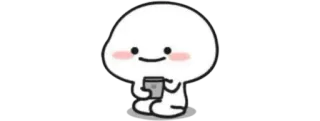 🍚 fofo, blob, kawaii whatsapp sticker