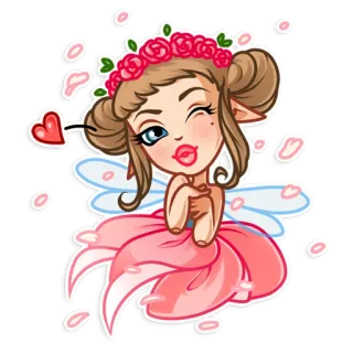 Fairy telegram stickers