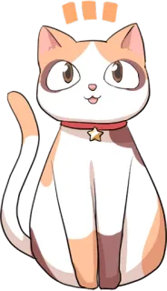 😼 kat, kawaii, schattig, sticker, huisdier, dier telegram sticker