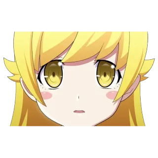 ☹️ Shinobu Oshino Monogatari Аниме, Манга, Персонаж, Шинобу Осино, Monogatari telegram sticker