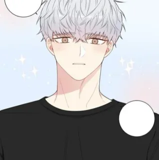 🐚 аниме, персонаж, мужчина, иллюстрация whatsapp sticker