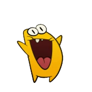 😀 cartoon, character, yellow, animated telegram sticker