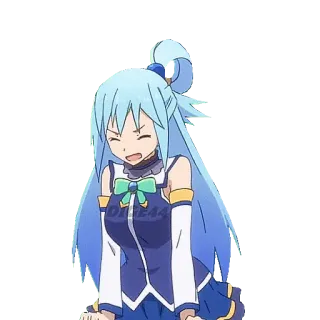 @STIKERFORALL 🏴󠁧󠁢󠁥󠁮󠁧󠁿AQUA - KONOSUBA telegram stickers