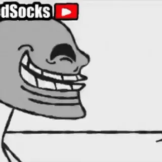 ⬛️ Trollface Meme, Internet, Troll, Lustig, Comic telegram sticker