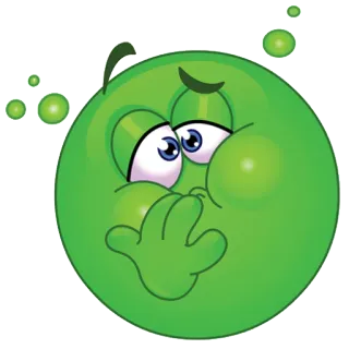 😖 Emoji, Grün, Krank, Übelkeit, Krank, Unwohl telegram sticker