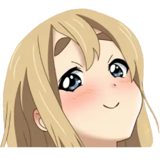 💖 Mio Akiyama K-On! аниме, k-on, мио акияма, милый, улыбается telegram sticker