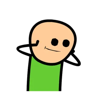 😬 漫画, キャラクター, Cyanide and Happiness, 棒人間 telegram sticker