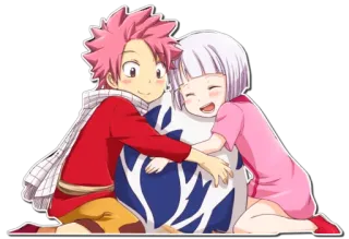 👫 anime, cartoon, friendship, hugging, cute, manga, kawaii telegram sticker