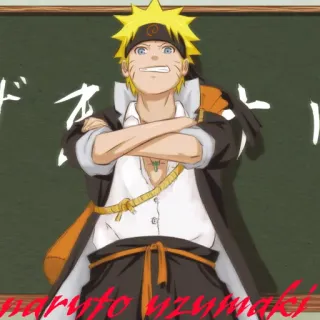😎 Naruto Uzumaki Naruto naruto uzumaki anime, naruto, uzumaki, manga, character, japanese, cartoon telegram sticker