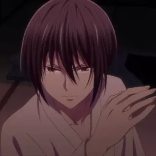 🕸 Akito Sohma Fruits Basket Akito Sohma, Fruits Basket, Anime, Manga, Personaggio, Persona telegram sticker