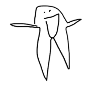 👐 abstrakt, figur, blob, cartoon whatsapp sticker