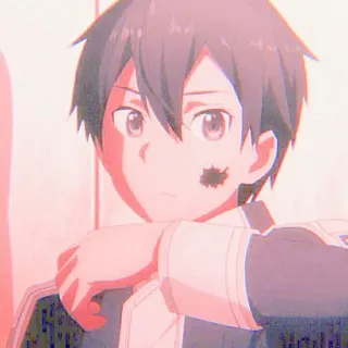 🗡 Kirito Sword Art Online Anime, Sword Art Online, Kirito, Karakter anime, Animasi, Manga telegram sticker